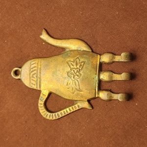 Small Vintage Copper Colored Teapot Hook Kitchen decoration